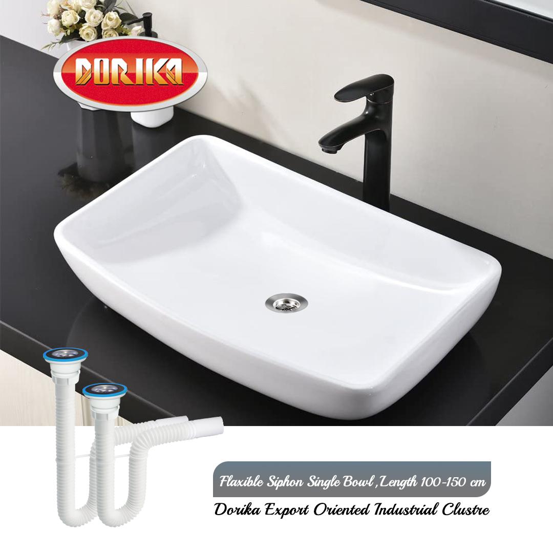 طول 100 5 Flaxible-Siphon-Single-Bowl-Length-100-150-cm