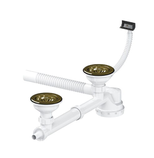 سیفون اکسترا فلت دو لگنه فانتزی با سرریز